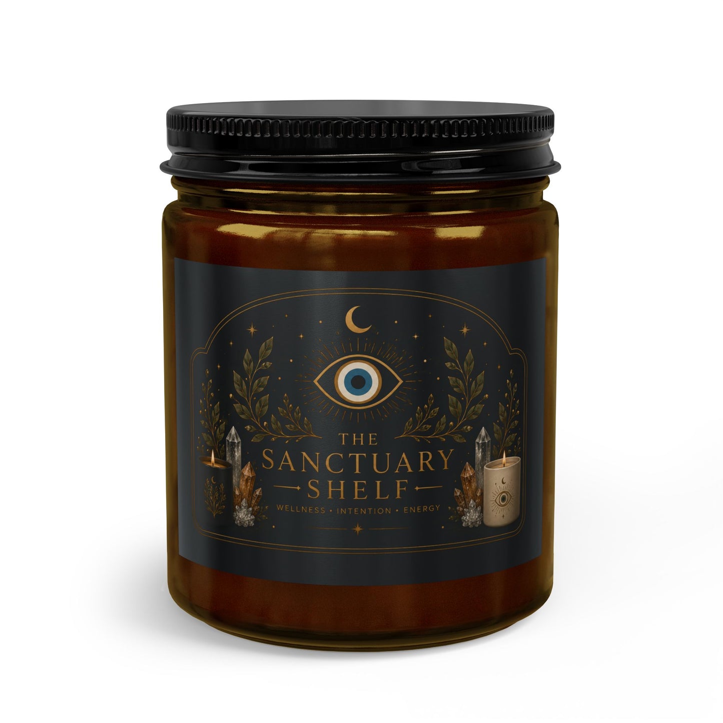 Mystic Sanctuary Candle Set — Soy Jar Candle with Matches & Wick Trimmer