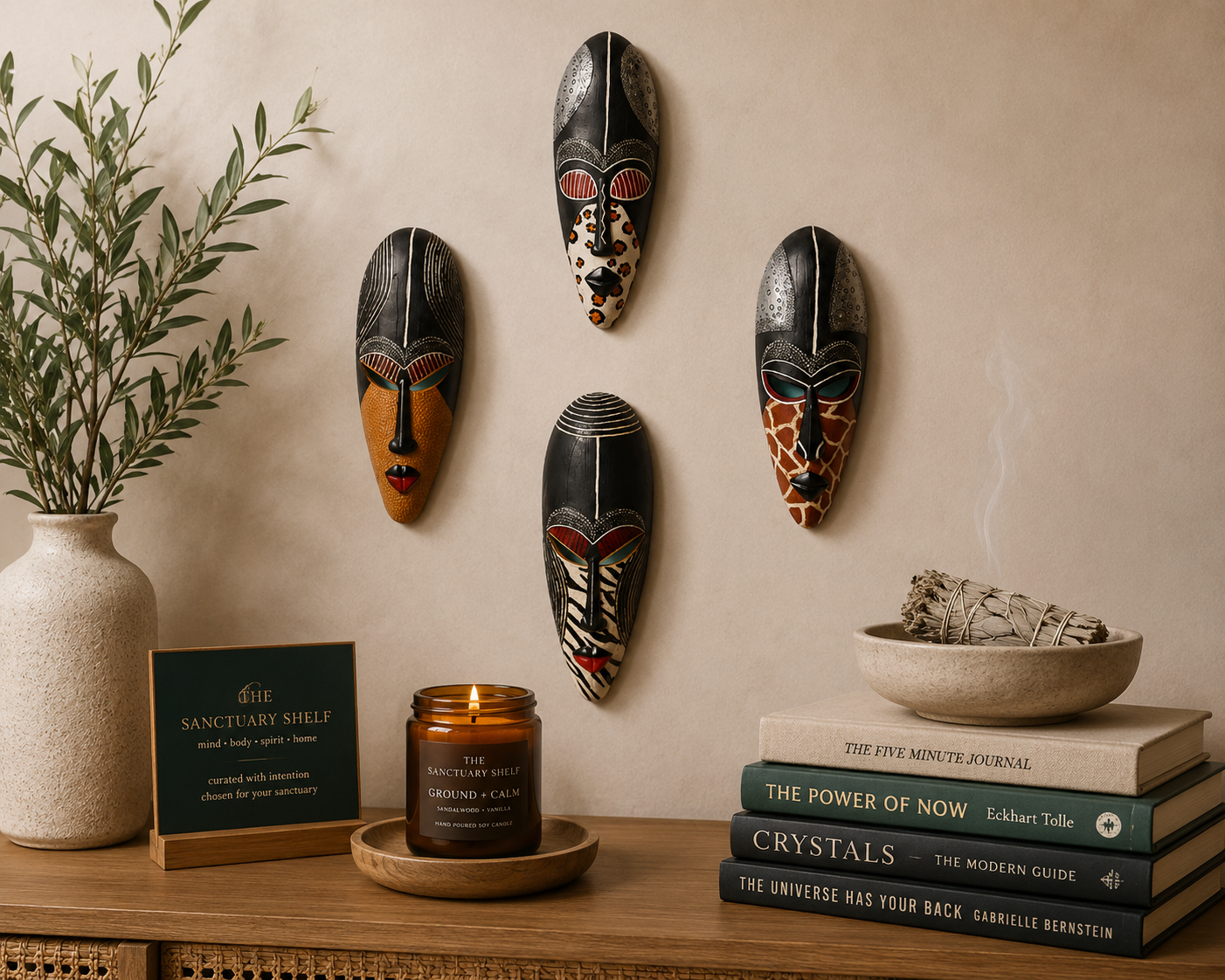 African Mask Wall Decor
