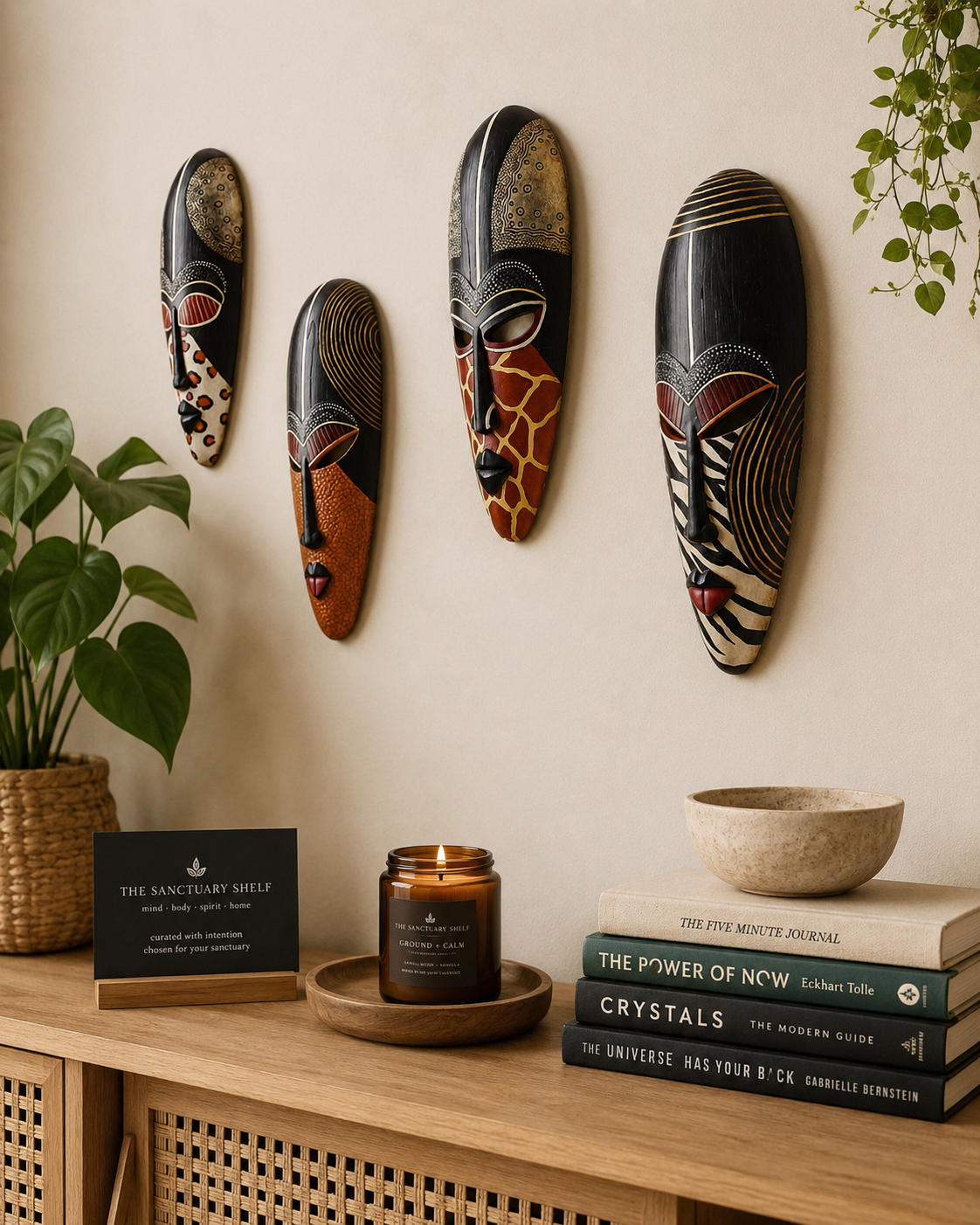 African Mask Wall Decor