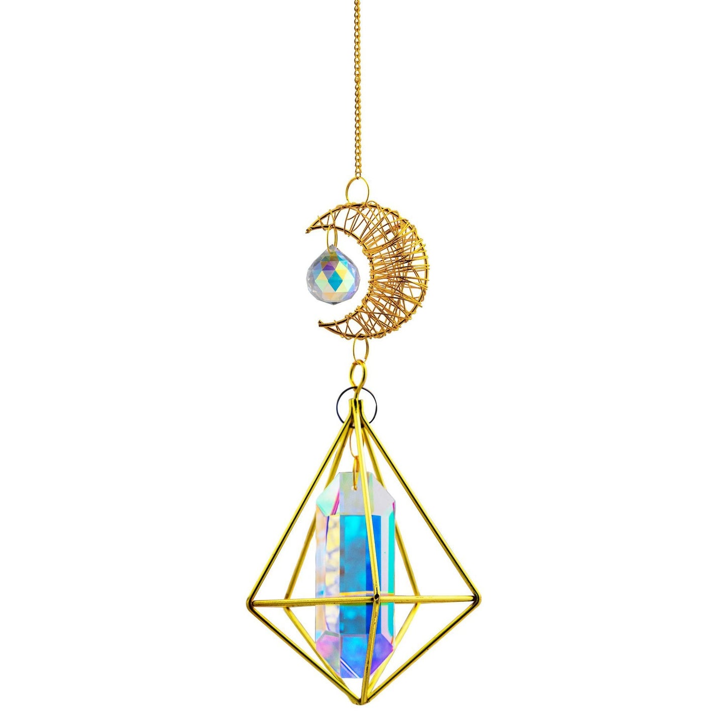 Sunlight Capture Prism Crystal Pendant